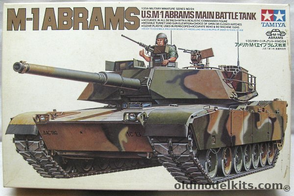 Tamiya 1/35 M-1 Abrams Tank - Early Version, MM224 plastic model kit